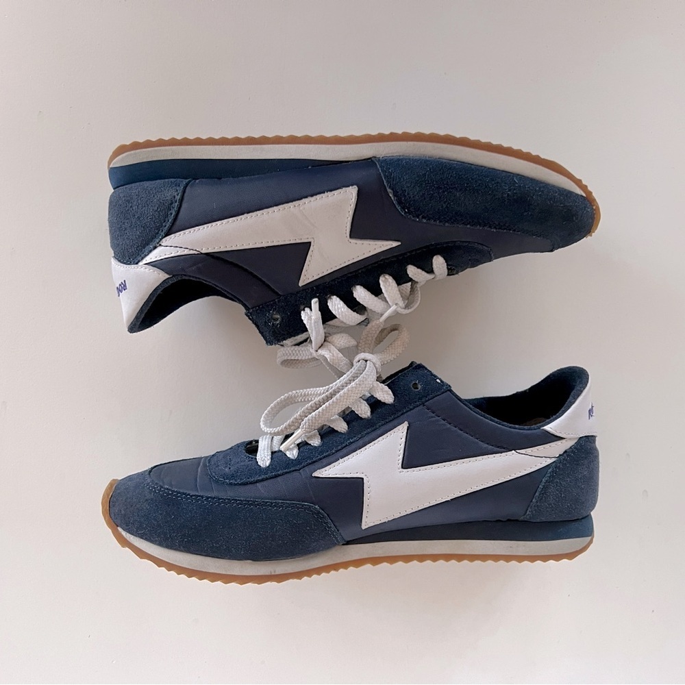 Rocket Dog Women’s Navy/White Suede Leather Athletic Sneakers, 8M - Picture 6 of 9